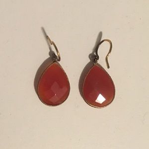Chan Luu Red Drop Earrings